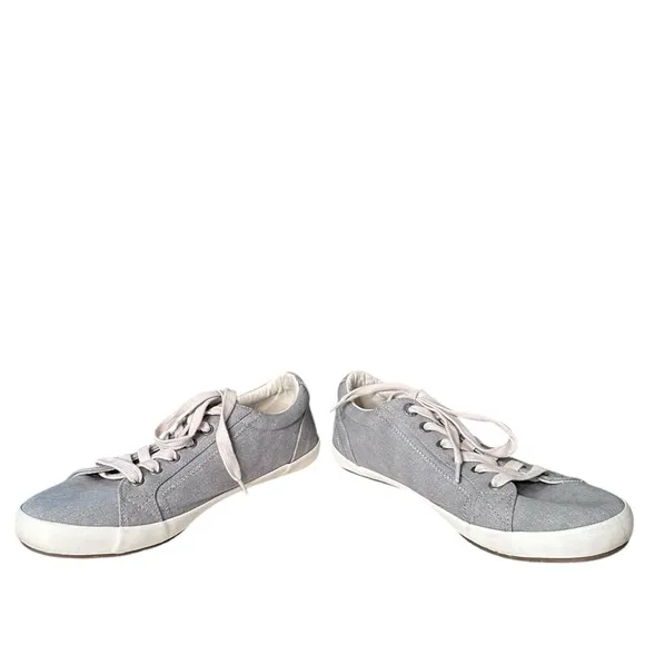 Taos | Woman’s Star Canvas Sneakers in Grey Wash Canvas Size 10