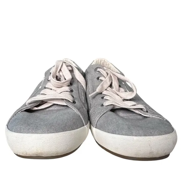 Taos | Woman’s Star Canvas Sneakers in Grey Wash Canvas Size 10