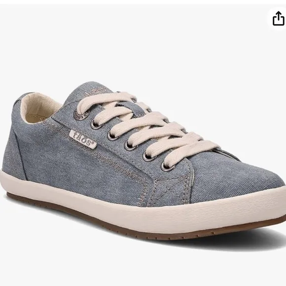 Taos Women’s Star Lake Blue Wash Canvas Sneakers