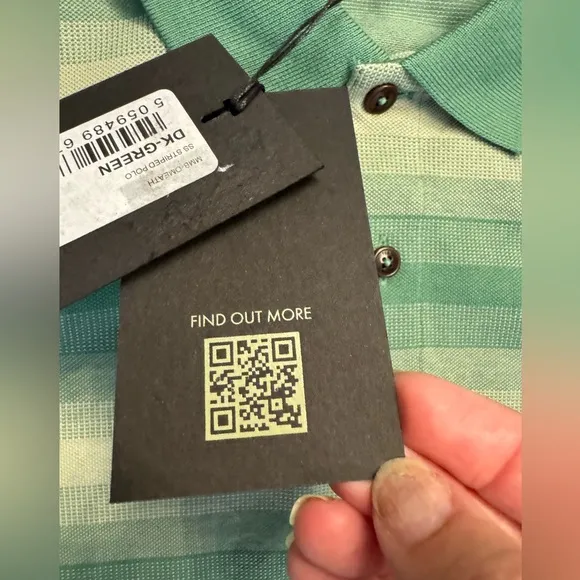 Ted Baker Omeath SS Striped Polo Striped Green Size 5 (US XL) - NWT