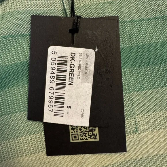 Ted Baker Omeath SS Striped Polo Striped Green Size 5 (US XL) - NWT