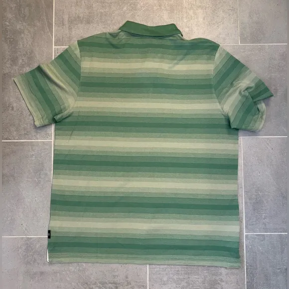 Ted Baker Omeath SS Striped Polo Striped Green Size 5 (US XL) - NWT