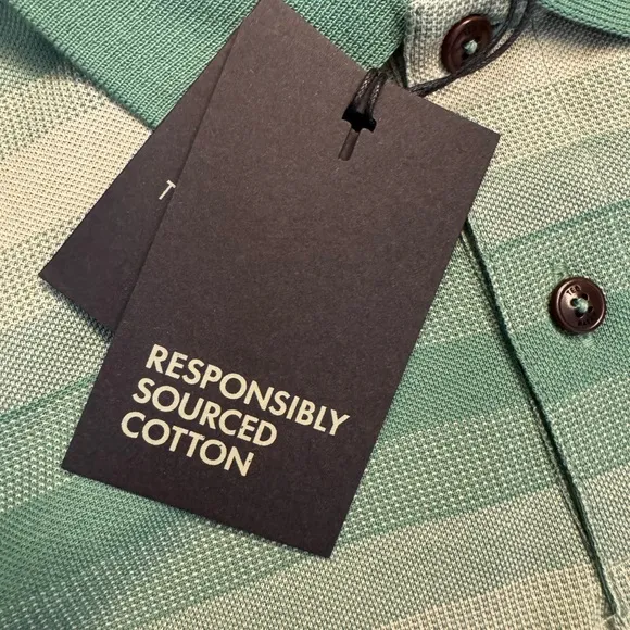 Ted Baker Omeath SS Striped Polo Striped Green Size 5 (US XL) - NWT