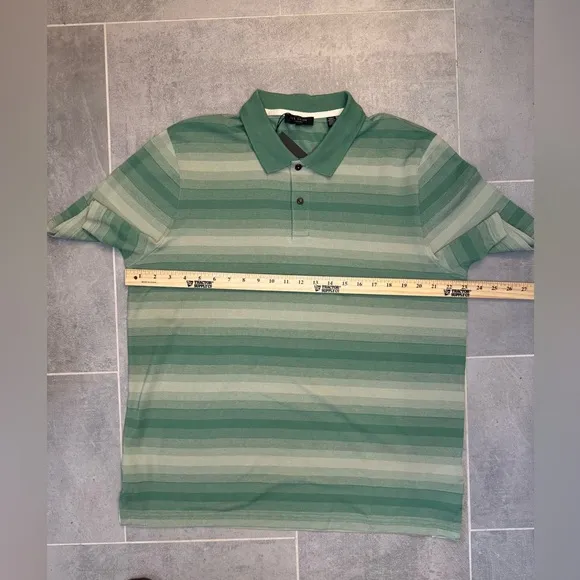 Ted Baker Omeath SS Striped Polo Striped Green Size 5 (US XL) - NWT
