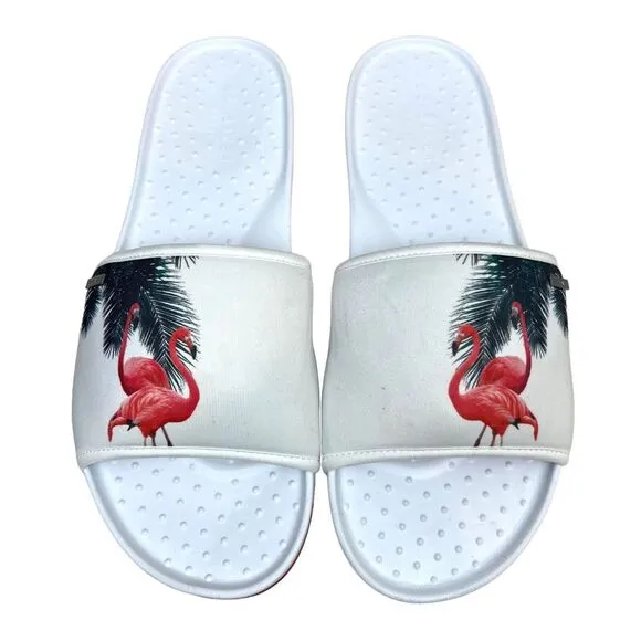 Ted Baker Slide Sandals Sauldi 2 Flamingo Graphic Print Arch Support Men Sz US13