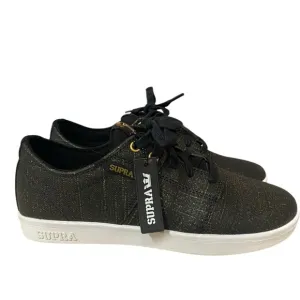 Terry Kennedy Supra Mens Skate Shoes Sneakers Size 9 No Box black &amp; gold