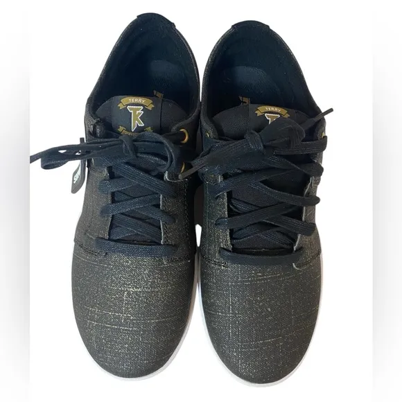 Terry Kennedy Supra Mens Skate Shoes Sneakers Size 9 No Box black &amp; gold