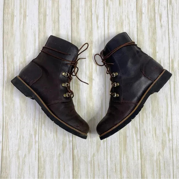 The North Face Dark Brown Leather Ballard Lace II Boots