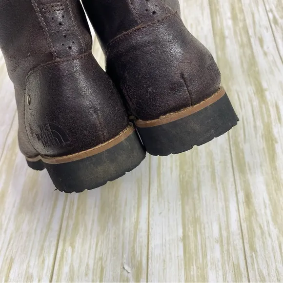 The North Face Dark Brown Leather Ballard Lace II Boots