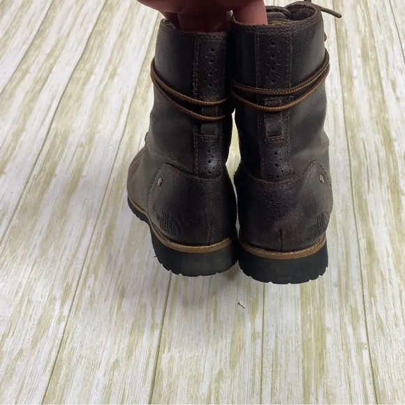 The North Face Dark Brown Leather Ballard Lace II Boots