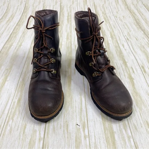 The North Face Dark Brown Leather Ballard Lace II Boots