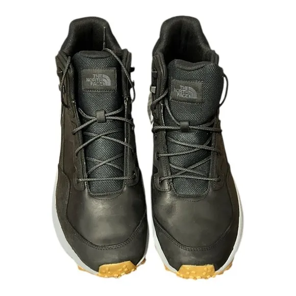 THE NORTH FACE VALS II MID LEATHER Weatherproof Boots Black Men’s Size 14 NIB