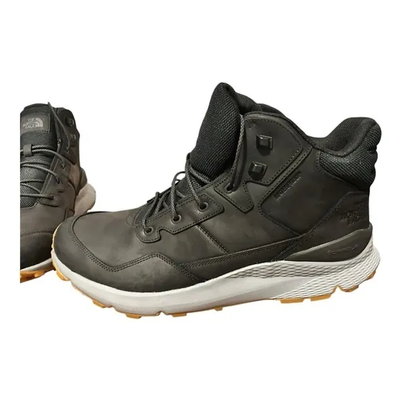 THE NORTH FACE VALS II MID LEATHER Weatherproof Boots Black Men’s Size 14 NIB