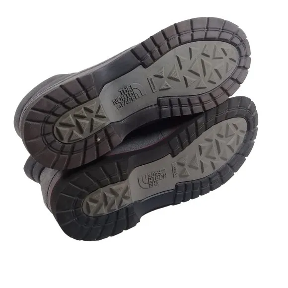 The North Face Women's Ballard Roll Down Grey Suede Boots HydroSeal Heat Size 10