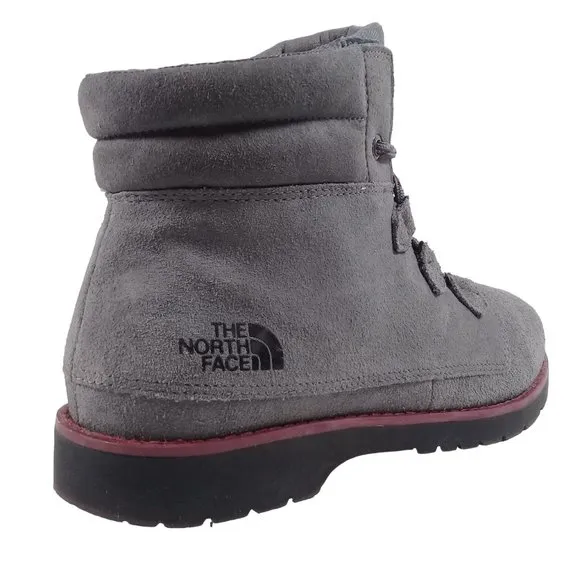 The North Face Women's Ballard Roll Down Grey Suede Boots HydroSeal Heat Size 10
