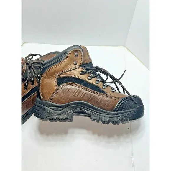Thorogood Hiking Boots, Size 7W Brown Leather women's
