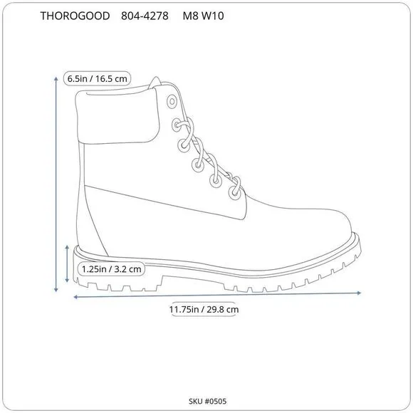 Thorogood V-Series 6&quot; Steel Toe Work Boots Model 804-4278 Men 8m Women10m Preown