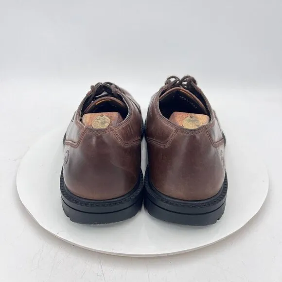 Timberland 72521 Men Size 10M Brown Leather Waterproof Derby Work Shoes