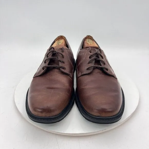 Timberland 72521 Men Size 10M Brown Leather Waterproof Derby Work Shoes