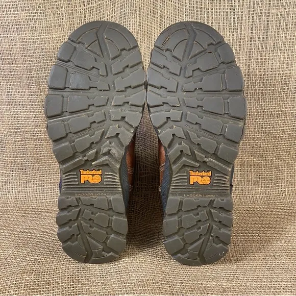 Timberland Boots PRO TiTAN EV 6&quot;Waterproof Comp Toe Work Brown  Size 8.5 M