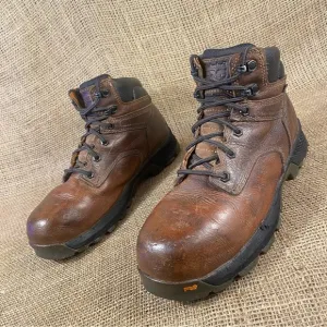 Timberland Boots PRO TiTAN EV 6&quot;Waterproof Comp Toe Work Brown  Size 8.5 M