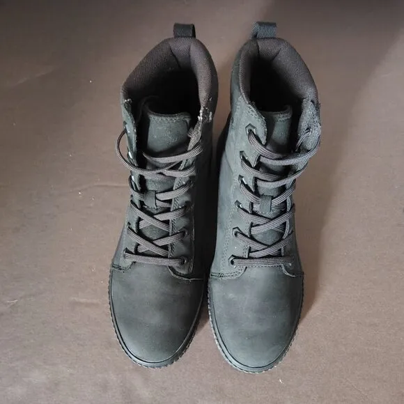 Timberland Boots Womens Size 7.5 Black Skyla Bay 6&quot; Ankle Bootie Shoes Flats