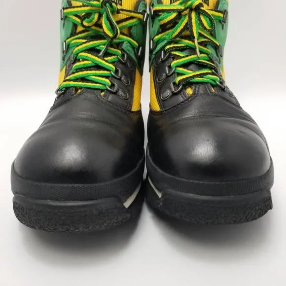 Timberland Euro Hiker Island Wheat Boots Color Block Black Green Yellow