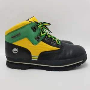 Timberland Euro Hiker Island Wheat Boots Color Block Black Green Yellow