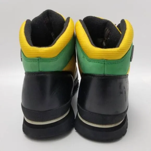 Timberland Euro Hiker Island Wheat Boots Color Block Black Green Yellow