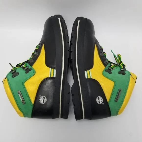 Timberland Euro Hiker Island Wheat Boots Color Block Black Green Yellow