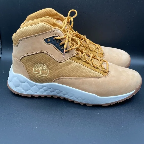 Timberland, Hiking Water, Repellent, Green Stride Men’s 10 1/2 Boot Tan‎ NWOB