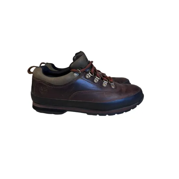 Timberland Men's Euro Hiker Boot Medium Brown Full-Grain Leather Size 10…