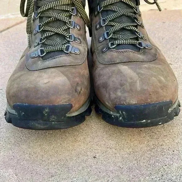 Timberland Men's Mt. Maddsen Mid Waterproof Hiking Boots Brown Lace Up Sz 14