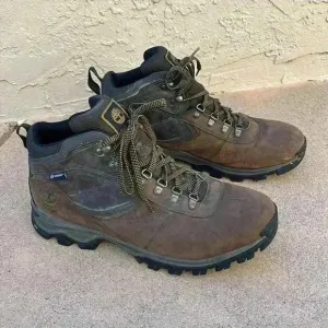 Timberland Men's Mt. Maddsen Mid Waterproof Hiking Boots Brown Lace Up Sz 14