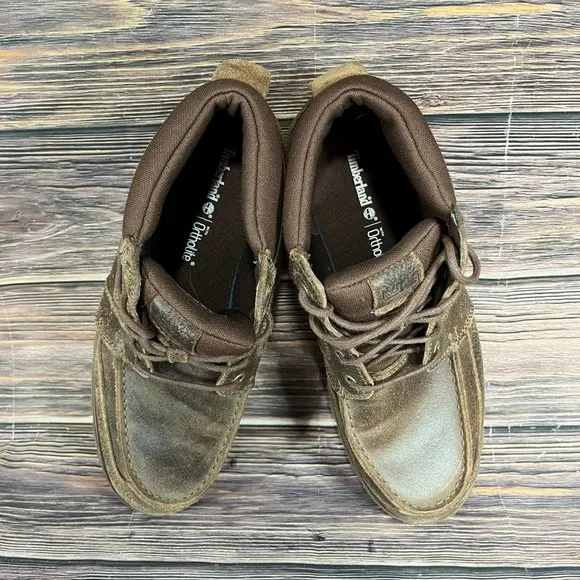 Timberland Men's Ortholite Brown Lace Up Casual Boots