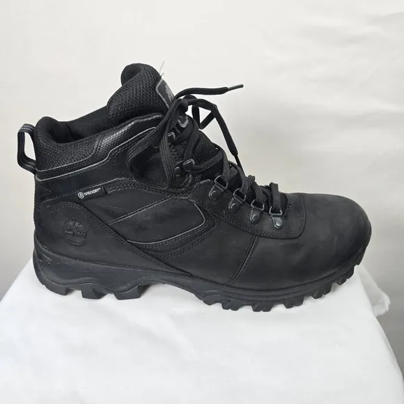 Timberland Men's Waterproof Mid Hiking Boots Black Size 13 2731R
