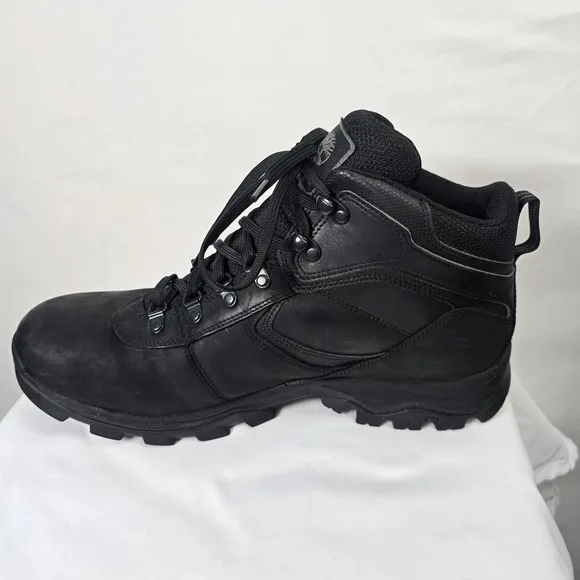 Timberland Men's Waterproof Mid Hiking Boots Black Size 13 2731R