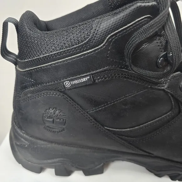 Timberland Men's Waterproof Mid Hiking Boots Black Size 13 2731R