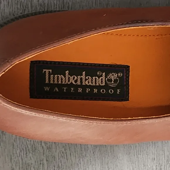 TIMBERLAND Oxford Shoes Mens 11.5  Brown Leather Waterproof Lug Sole Casual