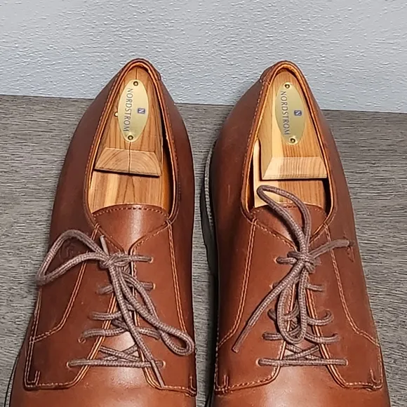 TIMBERLAND Oxford Shoes Mens 11.5  Brown Leather Waterproof Lug Sole Casual