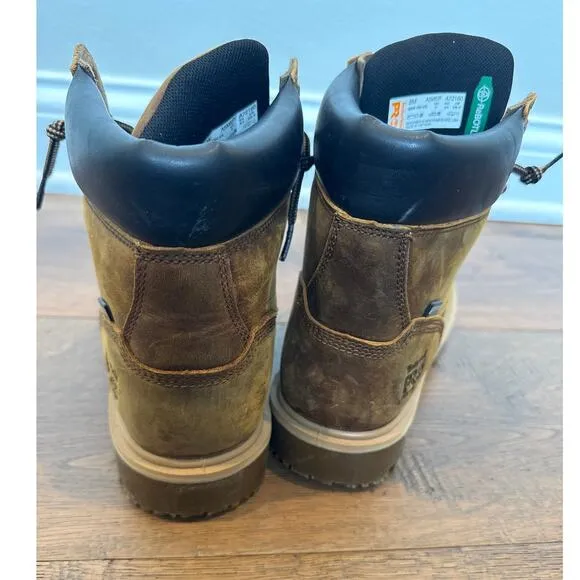 Timberland PRO 24/7 Direct Attach 6&quot; Waterproof Work Boot Brown Mens 8M