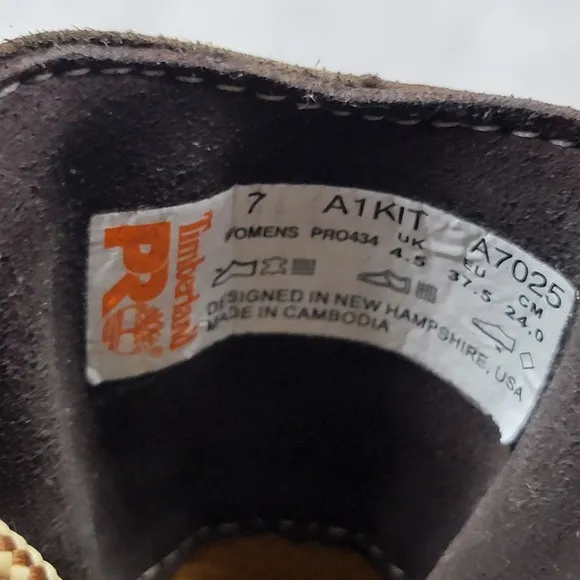 TIMBERLAND PRO HIGHTOWER 6 Work Hiking Boots Women's Size 7 Alloy Toe