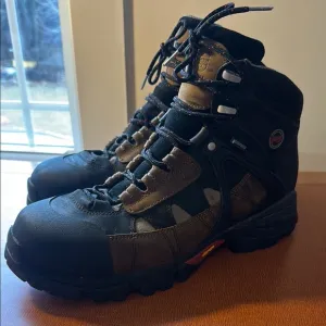 Timberland PRO Hyperion Black and Brown Boots with Durable Leather