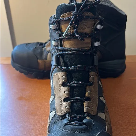 Timberland PRO Hyperion Black and Brown Boots with Durable Leather