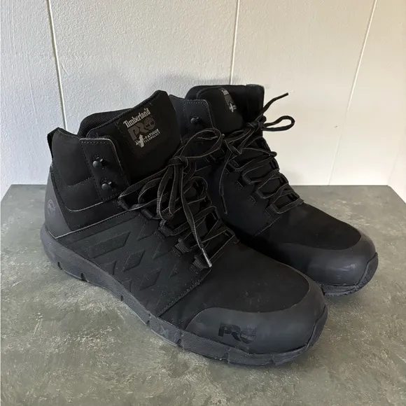 Timberland Pro Men's Radius Composite Toe Work Sneaker boot black size 13 M
