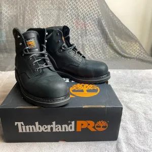 Timberland Pro Pitboss 6 Inch Work Boots Mens 11.5W Black Steel Toe Industrial
