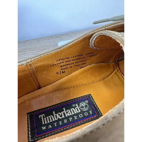 Timberland Waterproof Brown nubuck Oxford Mens Shoes Size 8.5 M 9912‎