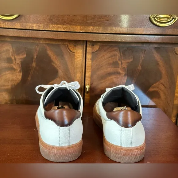 To Boot New York Adam Derrick White Leather Sneakers