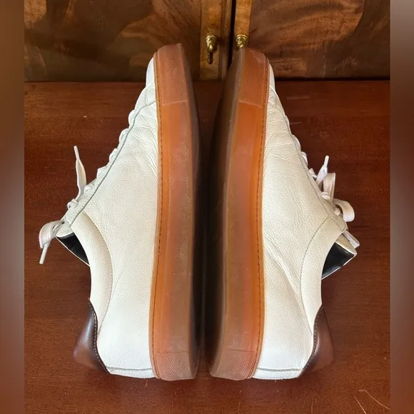 To Boot New York Adam Derrick White Leather Sneakers