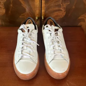 To Boot New York Adam Derrick White Leather Sneakers